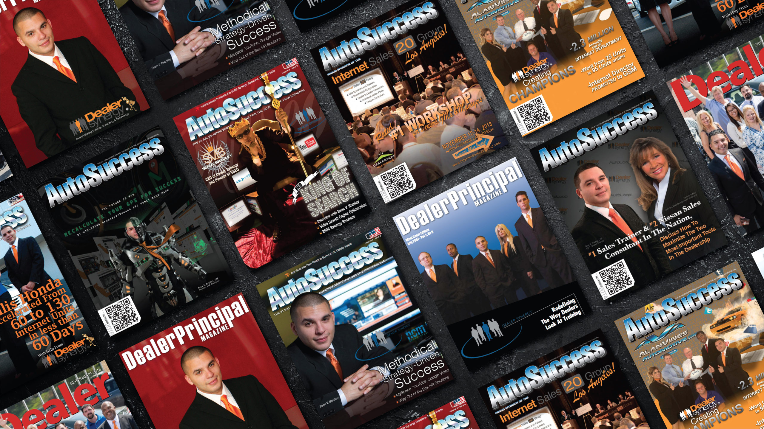 Sean V. Bradley has made the covers of multiple magazine covers for his car sales training programs.