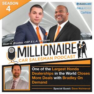 The automotive sales training that Norm Reeves Honda chose to help them close more deals and sell more cars is Bradley On Demand and the Millionaire Car Salesman.