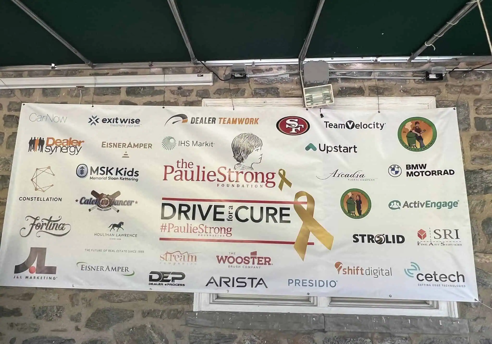 Paulie Strong sponsors banner