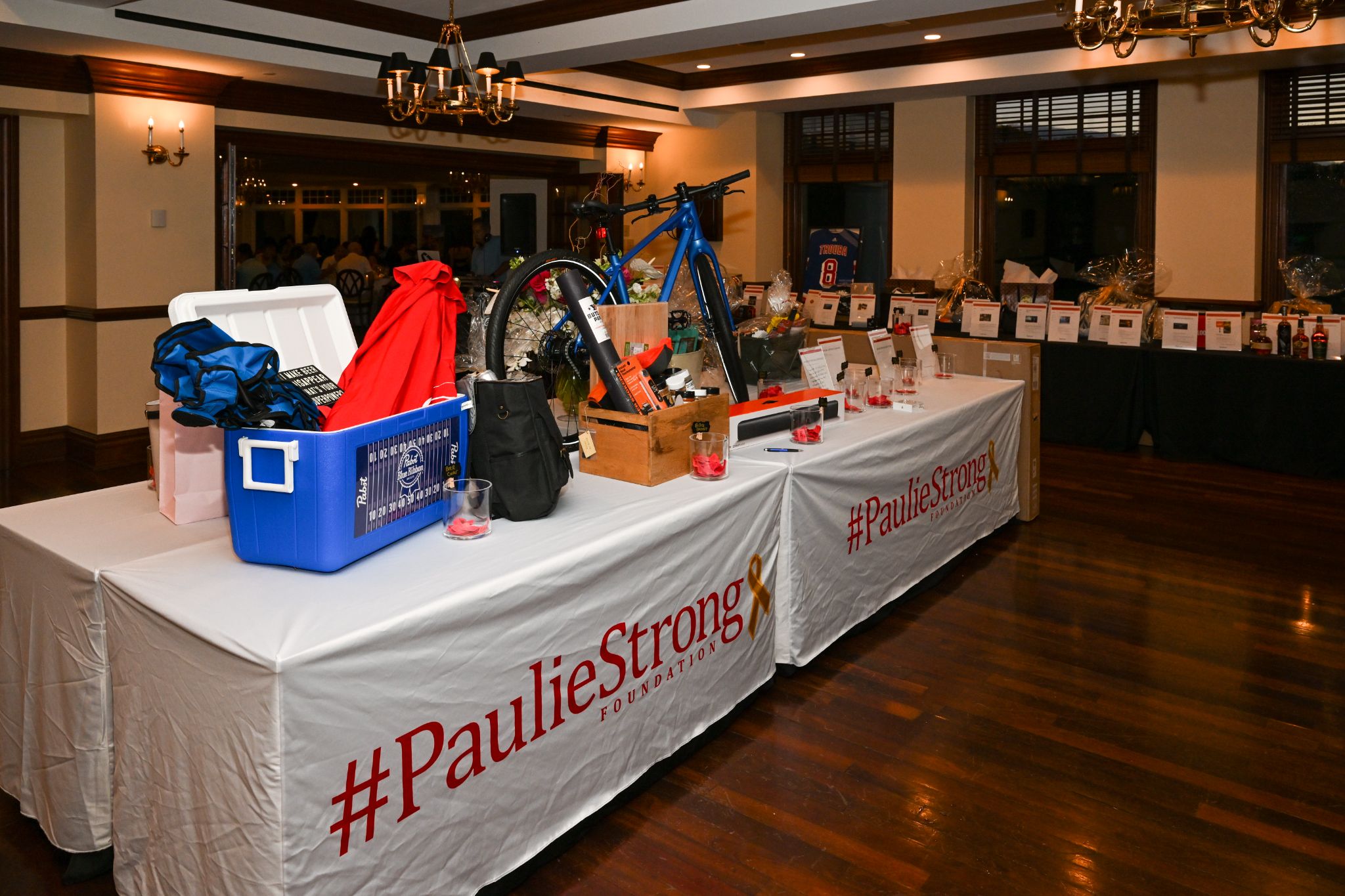 Paulie Strong silent auction display