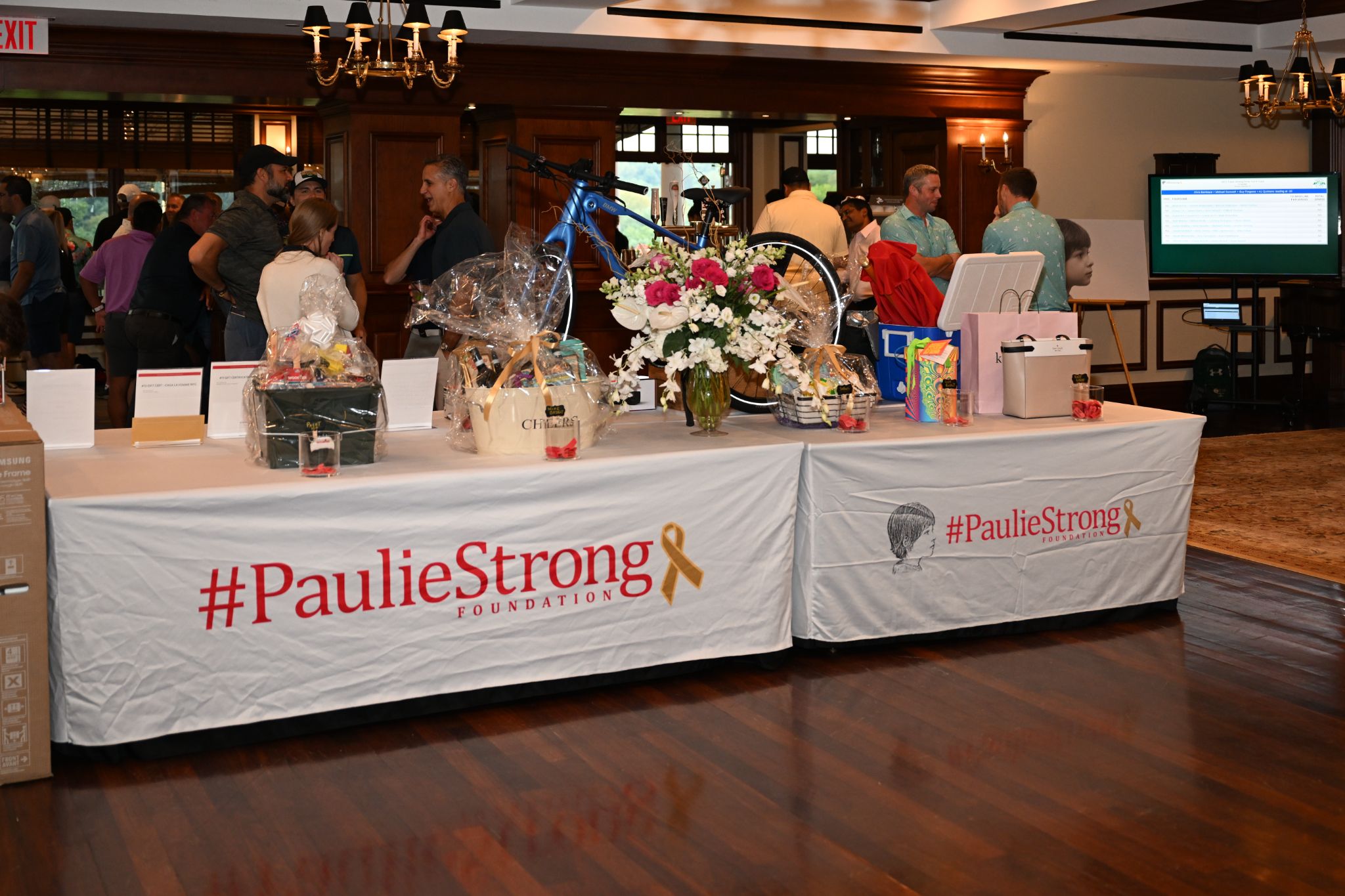 Paulie Strong silent auction display