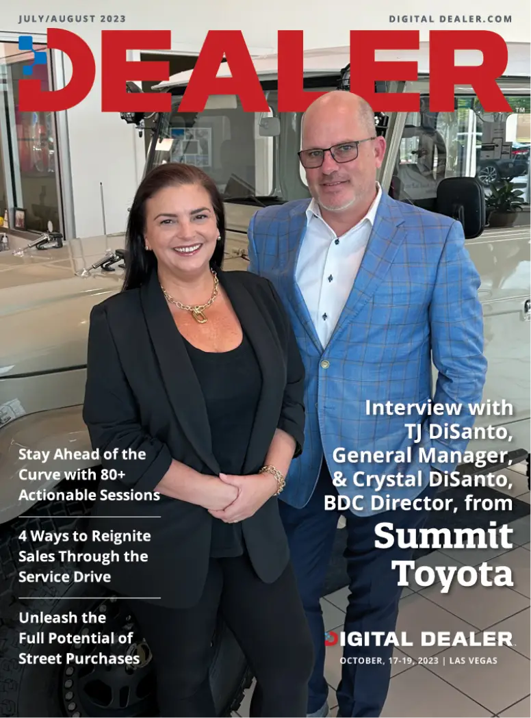 summit toyota tj disanto crystal disanto digital dealer magazine cover 2023