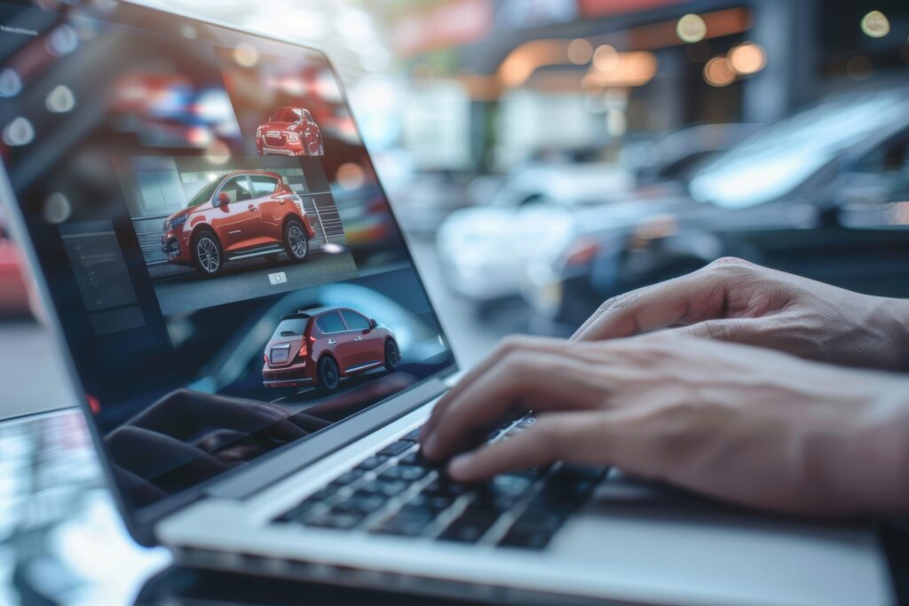 online car buying experience with financing options laptop screen seamless purchase scaled 1
